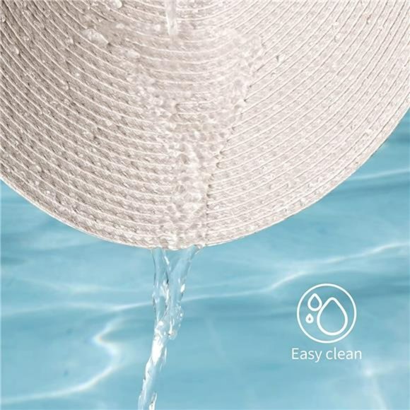 Round Braided Placemats Set of 4 Table Mats Woven Non-Slip Place Mats 15 Inch - Picture 2 of 6